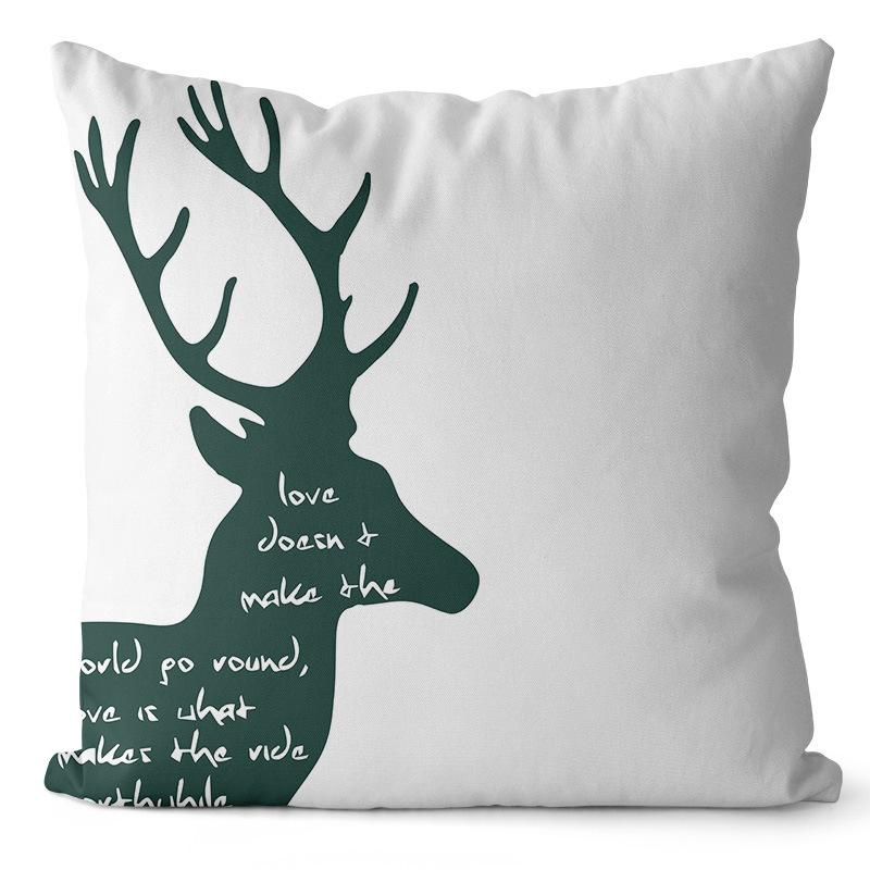 Orange Nordisch Schlicht Grün Geometrisches Kissen Elch Zebra Muster Kissen Büro Wohnzimmer Sofa Rückenlehne