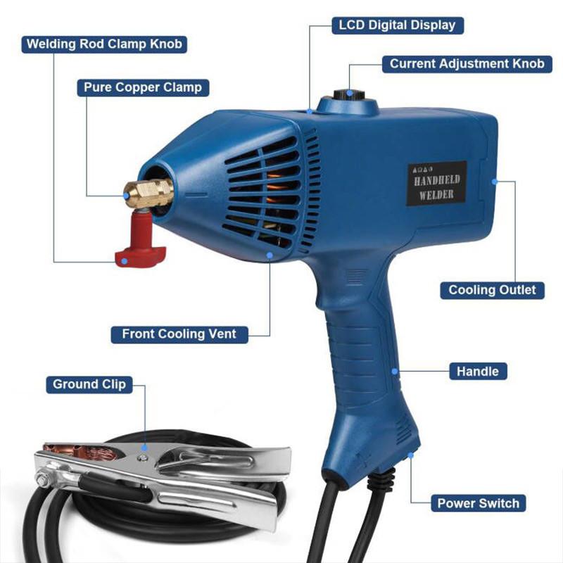 4500W Welding Thickness Automatic Digital Current Adjustment Welder Handheld Arc Welding Machine