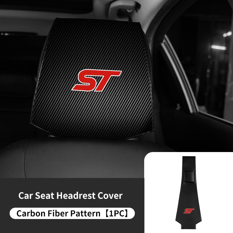 PPWE7 1/2PCS Leather Car Seat Headrest Protective Cover Auto Interior Accessories For Ford Escort KA Flex Everest KA Expedition Falcon