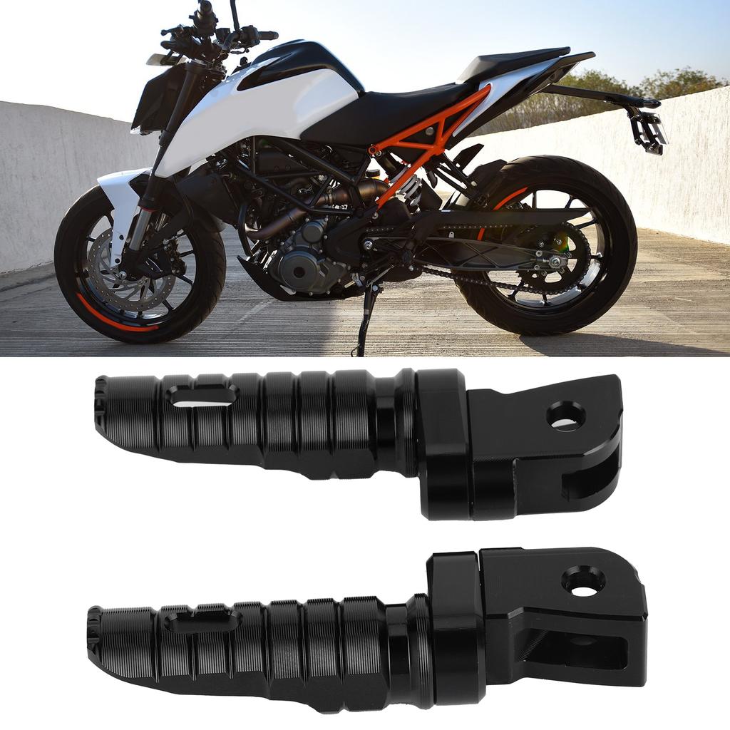 Pair Motorcycle Pedals CNC Aluminium Alloy Footpegs Anodizing Motorbike Foot Rest