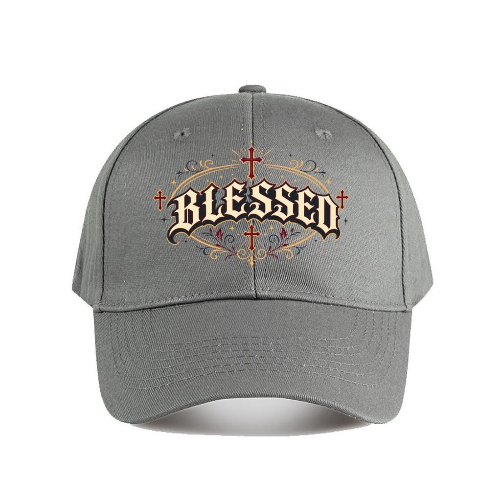 Gothic Blessed Faith Lettering Emble Baseball Cap Fashion Outdoor Sports Sunhat Unisex Snapback Cap Womens