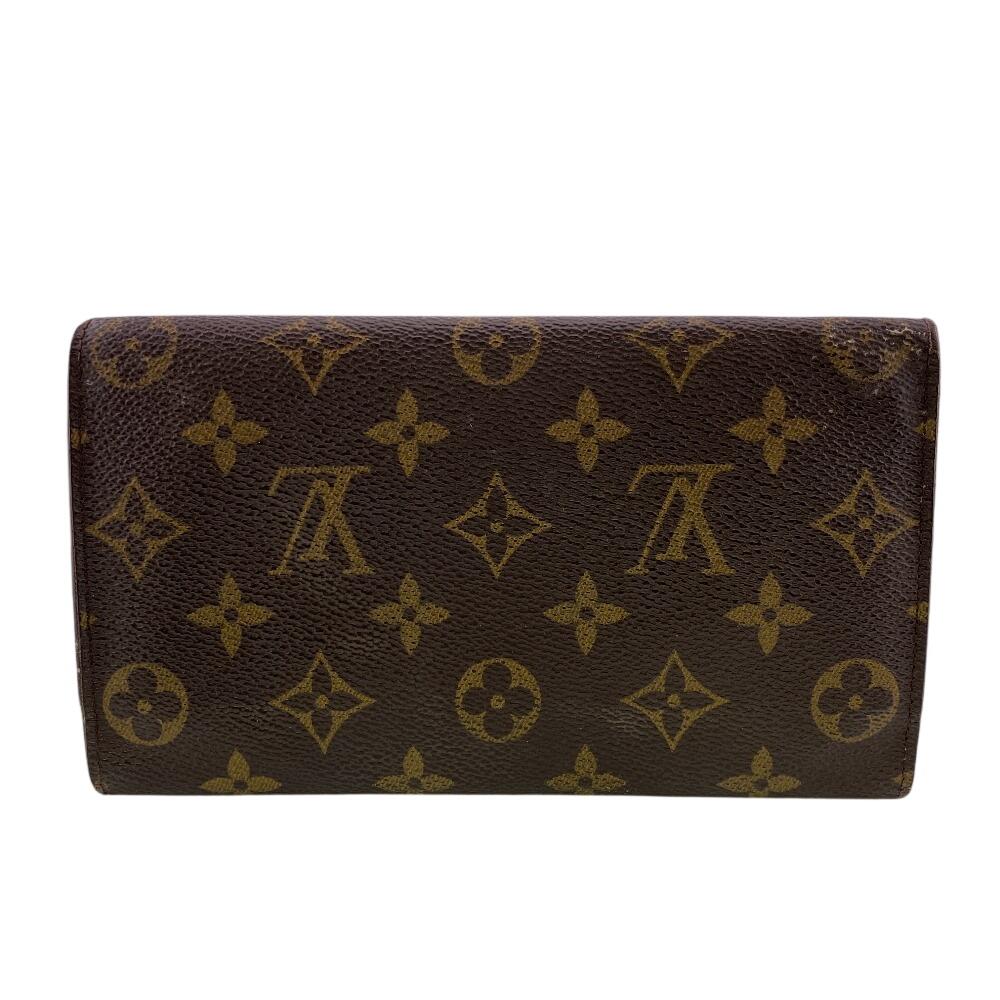 Louis Vuitton M61215 Monogram Monogram Porte Tresor International Tri-fold Wallet Brown Monogram Used
