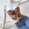 Boned Floral Underwired Corset Multi-Color Strapless Corset Top Women's Shapewear  Daily Streetwear