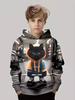 Children's Clothing Hoodies Long Sleeve Children's Sweatshirt Cartoon Children's Fashion Cat Print Girls' Summer Clothes Boy Top
