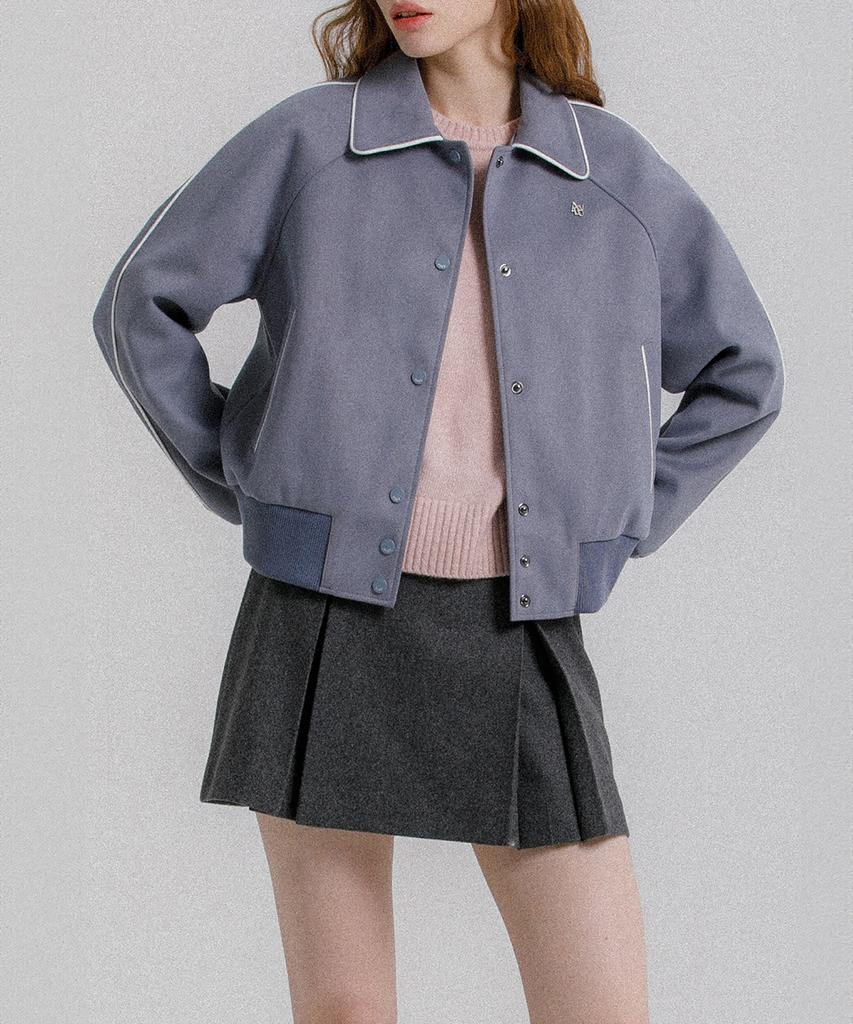 Eilubeu Wool Pleated Mini Skirt Aaqlsk102P