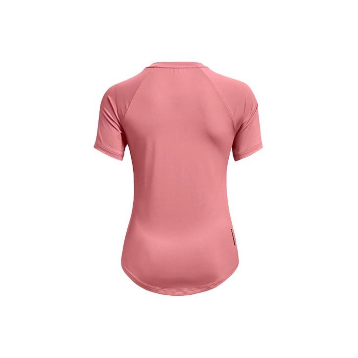 Under Armour Training Solid Slim Fit Straight T-Shirt Women Tops Pink 1368366-663