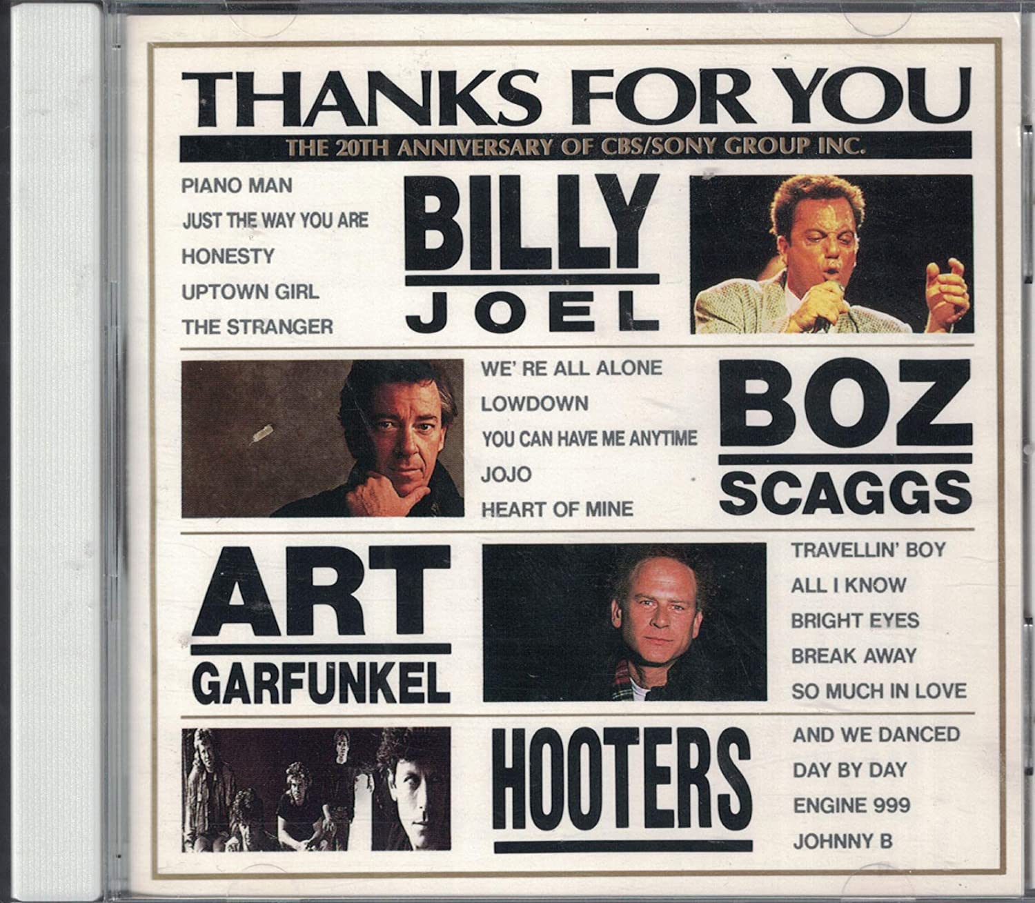 

CD VARIOUS - THANKS FOR YOU 25DP5200 Japan Rock Used