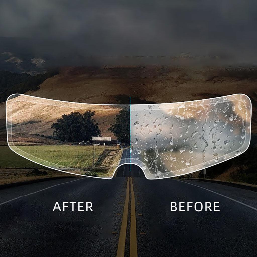 Universal Motorcycle Helmet Visor Anti Fog Film Insert Clear Lens Clear View Helmet Visor Insert Simple Installation