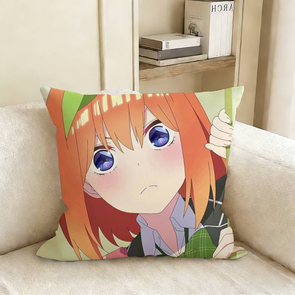 

YYotsuba NNakano Various Sizes Square Pillow Case For Car Home Bedchamber Decor 30X30cm