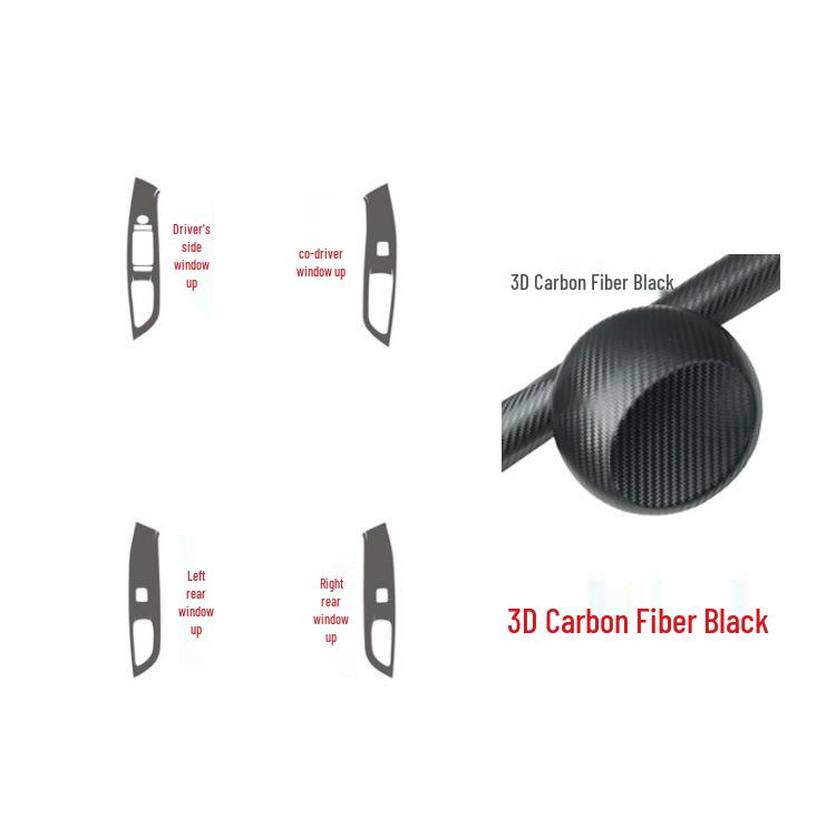 2021 Hyundai Tucson Carbon Fiber Interior Gear Shift Decoration Stickers