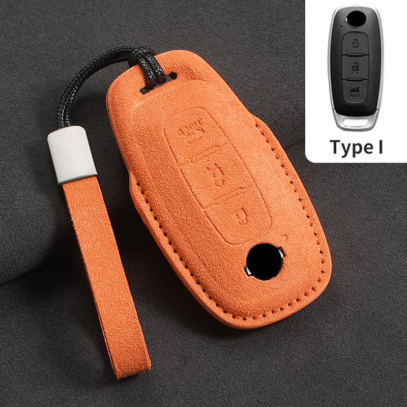 3 Buttons Suede Car Remote Key Case Cover Shell for Nissan Teana Qashqai X-Trail Kicks Tiida Car Key Anti-Scratch Cover Shell