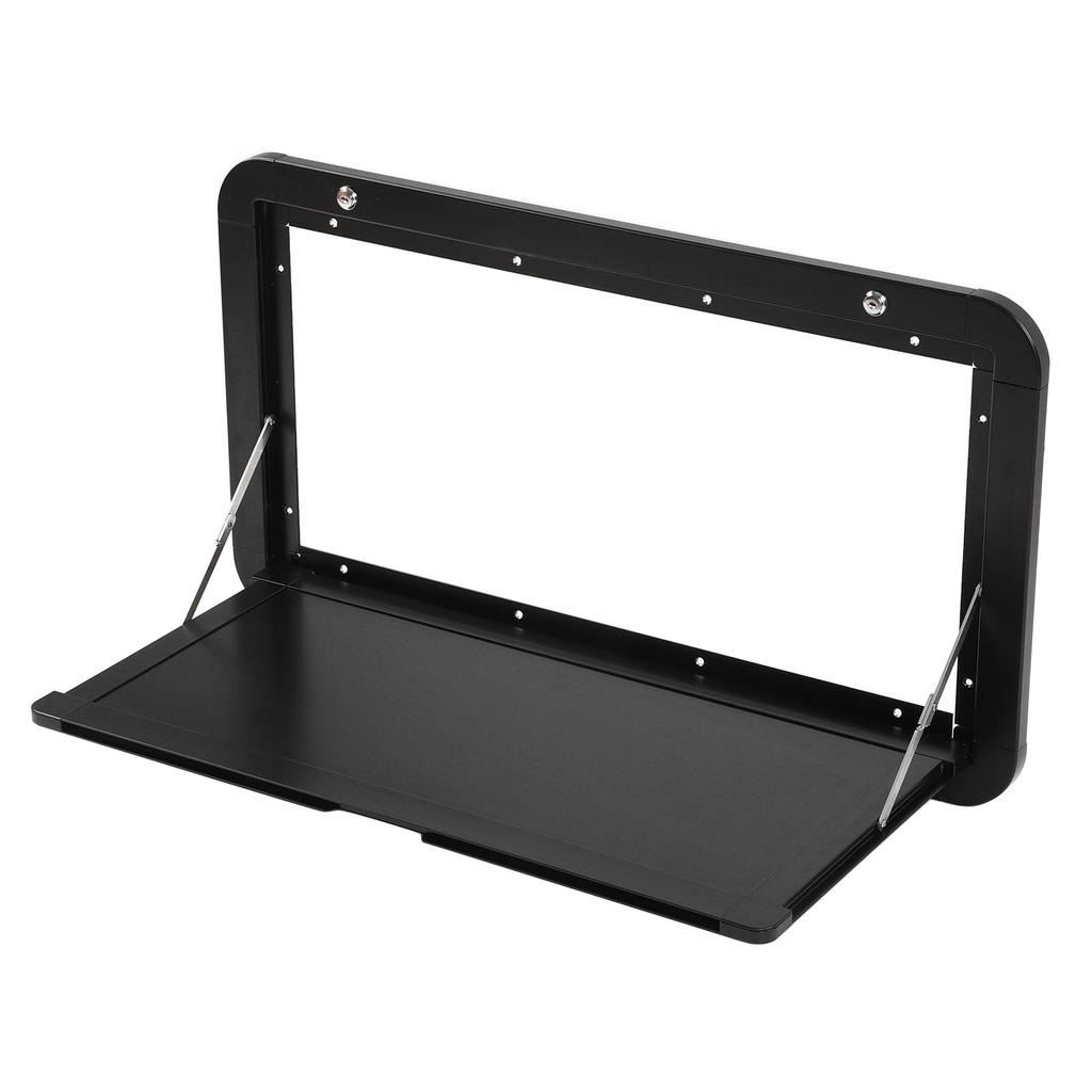 Esstisch für Wohnmobile und Wohnwagen mit Schloss, max. 25 kg Traglast, Aluminiumlegierung, schwarz