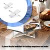Minimalist Acrylic Book Rest For Desk Or Kitchen Holds Thick Volumes And Magazines Effortlessly