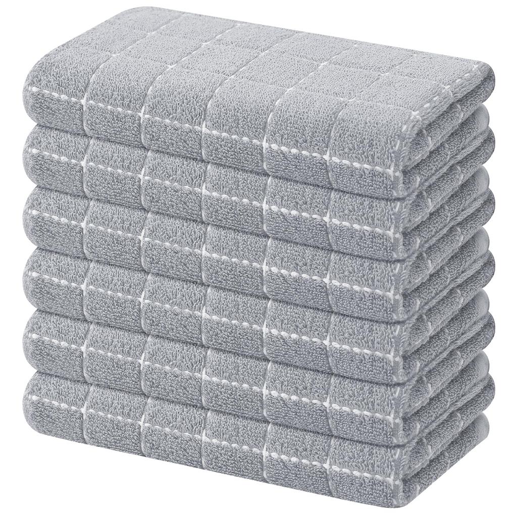 Homaxy 2/4Pcs Cotton Dish Towels Dishcloth Ultra Soft And Absorbent Kitchen Towels Household Cleaning Tools Kitchen Wash Cloth