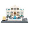 Non-Toxic 667Pcs Trevi Fountain Of Roman Fontana Di Trevi Building Blocks World Architecture Bricks Small Particle Assembly Bricks Model