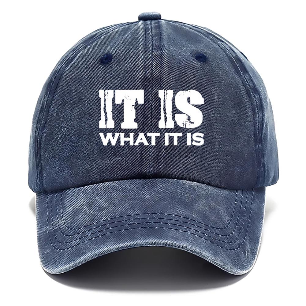 pc It Is What It Is Hat Casual Hats for Men Fashion Hat for Men Outdoor Casual Style Hat Adjustable Hat Breathable Lightw