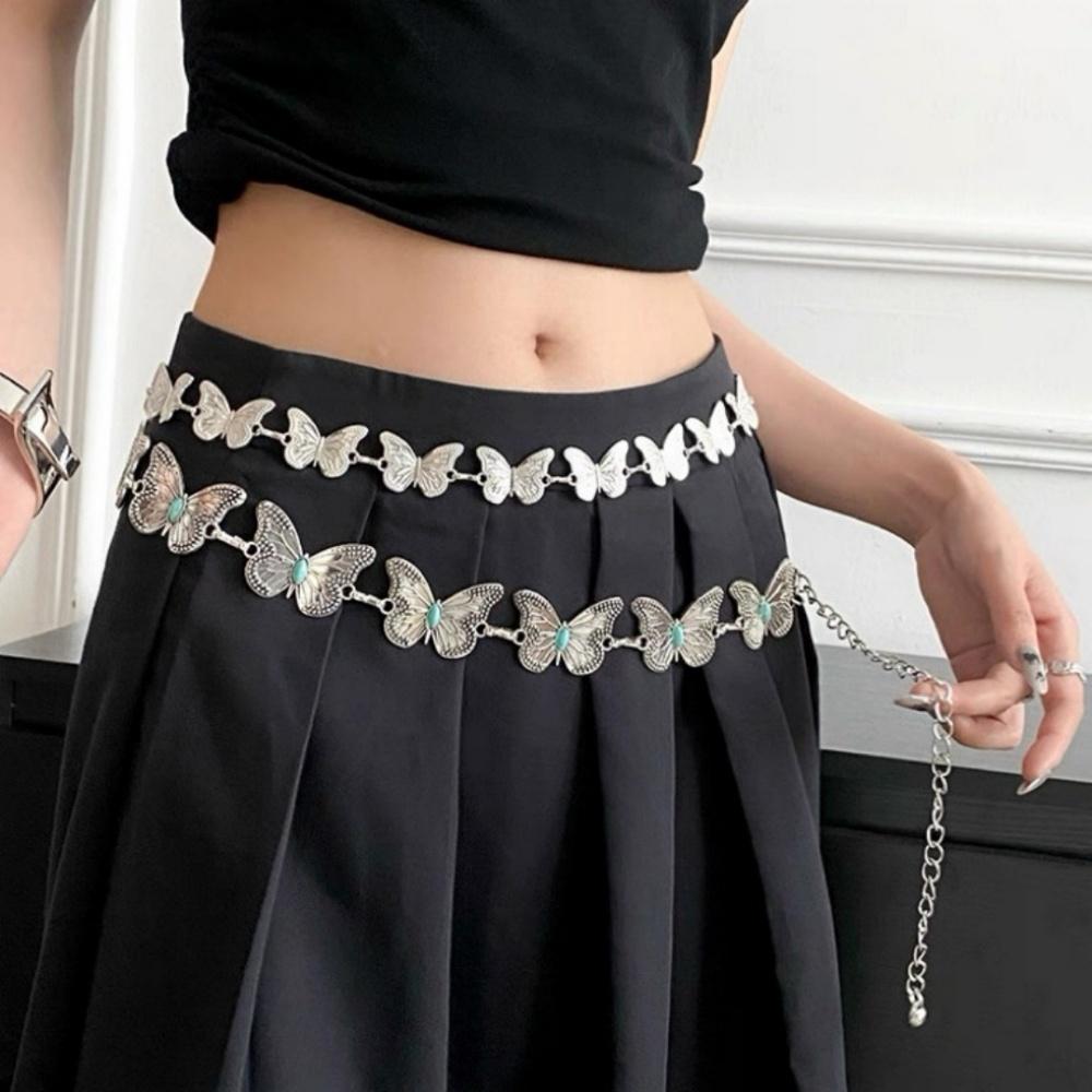 Waist Strap Accessories Sophisticated Belt Waistband Lady Body Chains Adjustable Butterfly Metal Waist Chain For Dates Casual