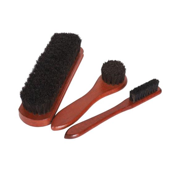 Shoe Brush Ergonomic Handle Shoe Cleaning Brushes Leather Shoe Maintenance