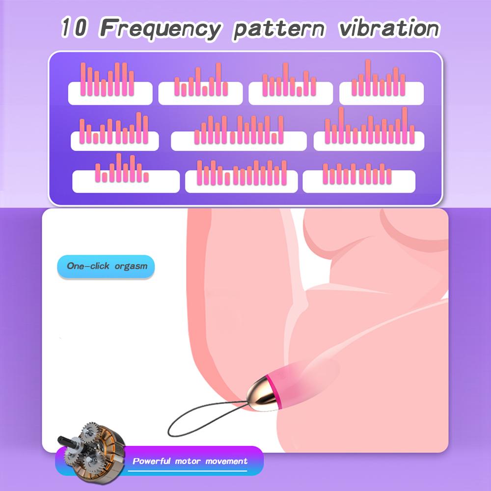 Wireless Remote Control Love Egg Vibrator G Spot Vaginal Clitoris Stimulator Body Massager for Adult Women Couples