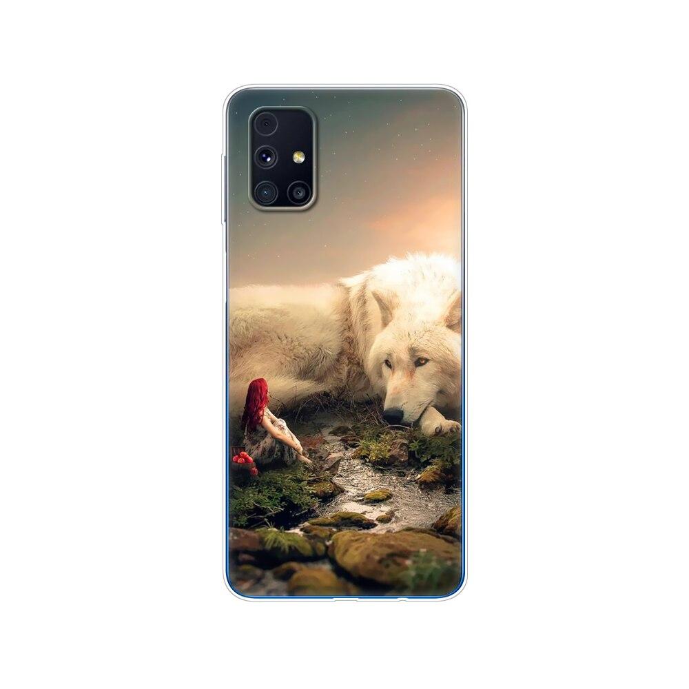 Für Samsung M31s Hülle 6.5 Tpu Weiches Silikon Rückseite Handyhülle Für Galaxy M31S M 31S m317f m317 Funda Winter Schnee Weihnachten