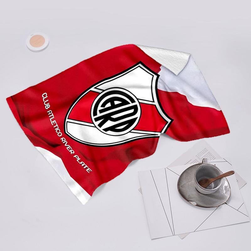 proof beach towel with Club Atlético River Plate pattern - soft,absorbent,quick-drying,machine washable - perfect for swimming,camping,bathing