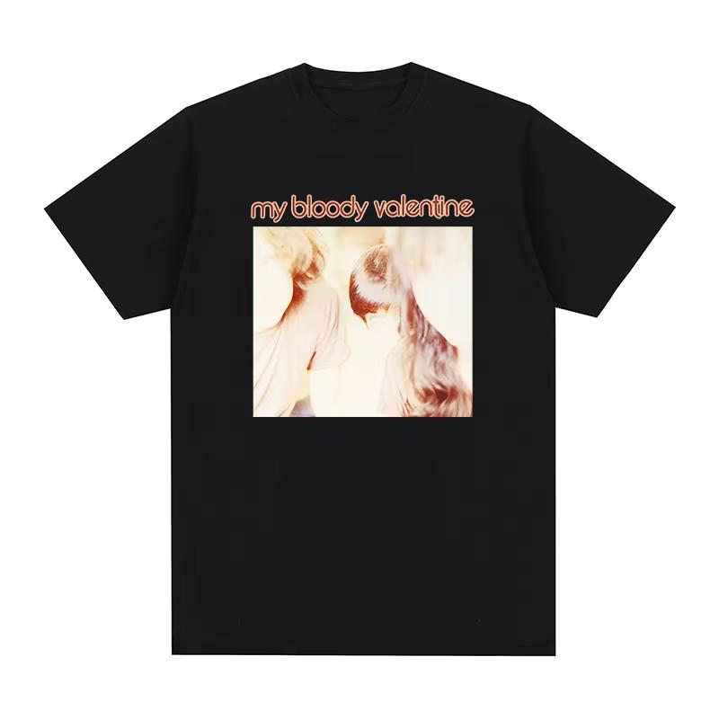 Men's & Women's New Vintage T‑Shirt with My Bloody Valentine and Slowdive Shoegaze Rock Band Graphic Print Women And Men T-shirt