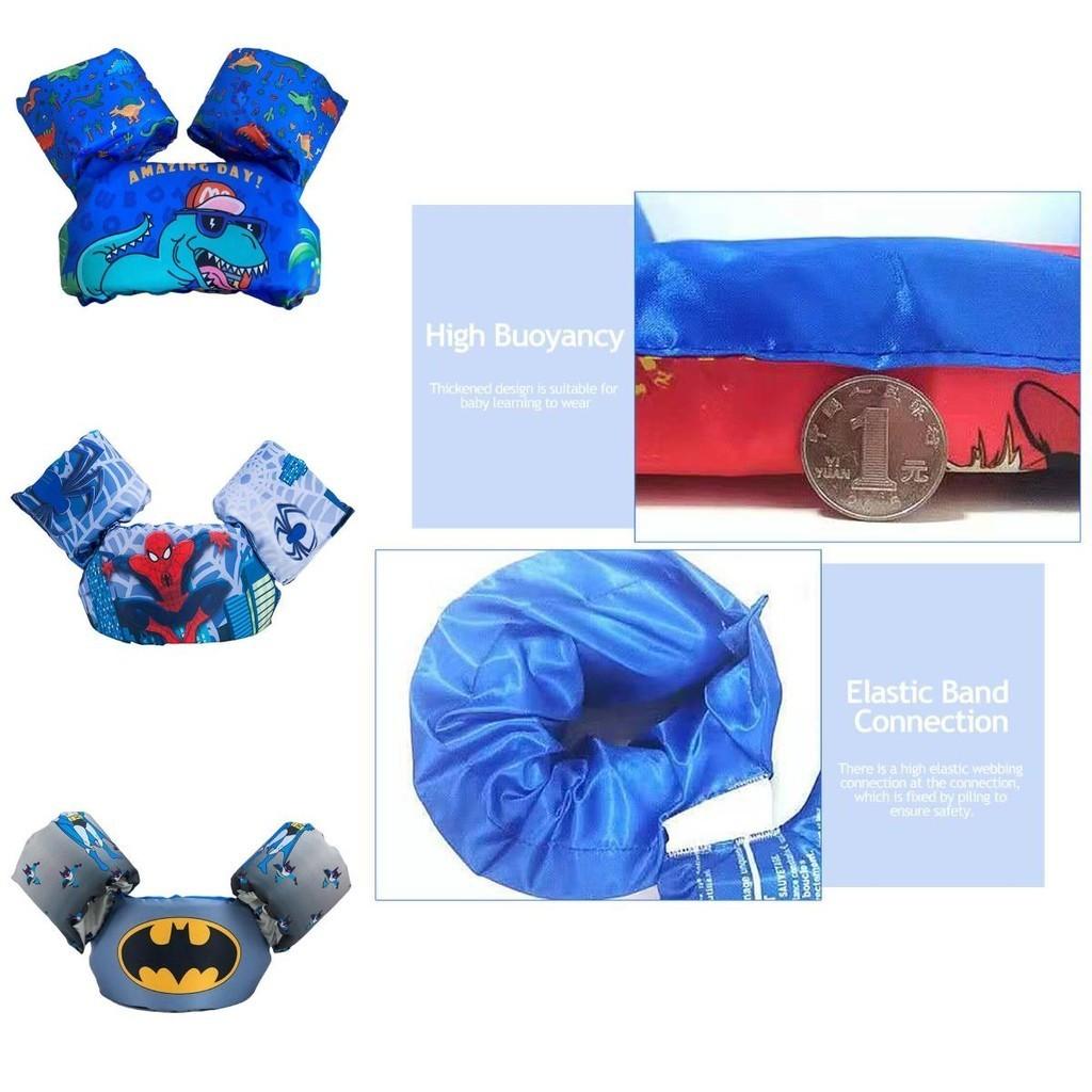 Chaleco Salvavidas Infantil para Niños, Brazaletes Flotadores para Bebés, Chaleco Flotador, Ayuda de Flotabilidad, Flotadores Tubulares para Niños Pequeños, Material Seguro y Fiable, Talla de Pecho Ajustable, Diseño de Dibujos Animados