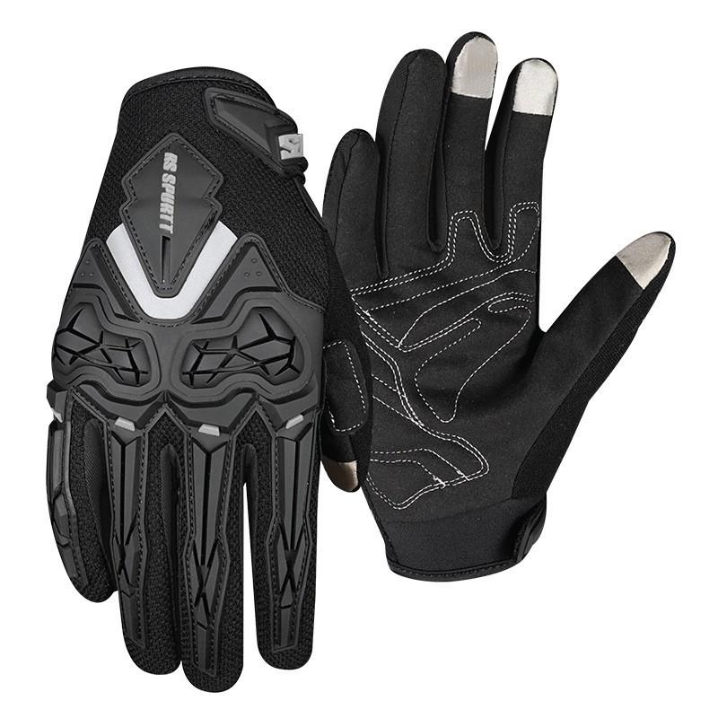 Motorcycle Riding Gloves Full Finger Mesh Breathable Crash Protection Men Cycling Protective Gear Safety
