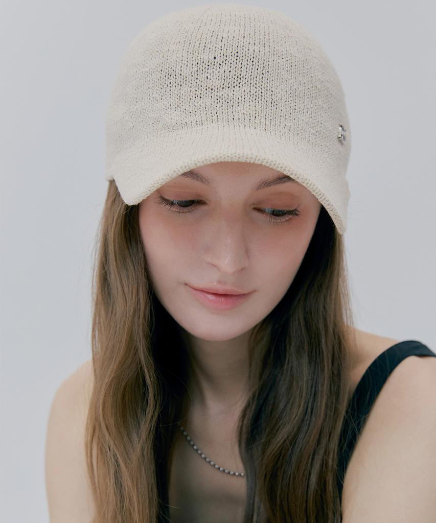 Mineti Slub Linen Knit Ball Cap Y 10926 Mt