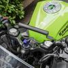 Support de barre de serrage Motikvans pour téléphone portable Kawasaki, support de navigation, diamètre 22 mm, véhicules compatibles uniquement pour Kawasaki Ninja 400 Z400