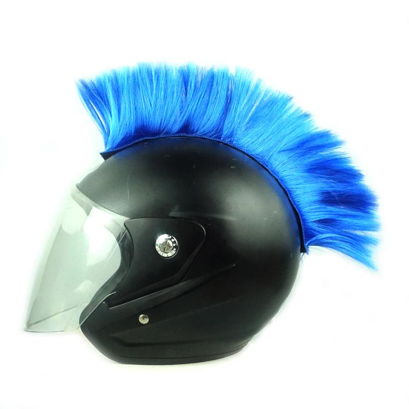 Rooster Comb Helmet Wig - Funny Motorcycle Decoration & Prank Prop