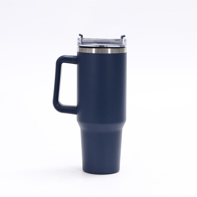 Large Capacity 40oz Stainless Steel Travel Mug With Straw Lid Vacuum Insulated Car Office Outdoor Use