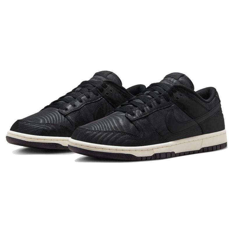 Nike Dunk Black Canvas Comfortable and Versatile Low-top Skate Shoes Unisex Black