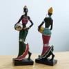Dekorative Skulpturen für Wohnkultur Statuen und Figuren Moderne Wohnzimmer Dekoration Tisch Schreibtisch Afrikanische Frauen Drop Shipping