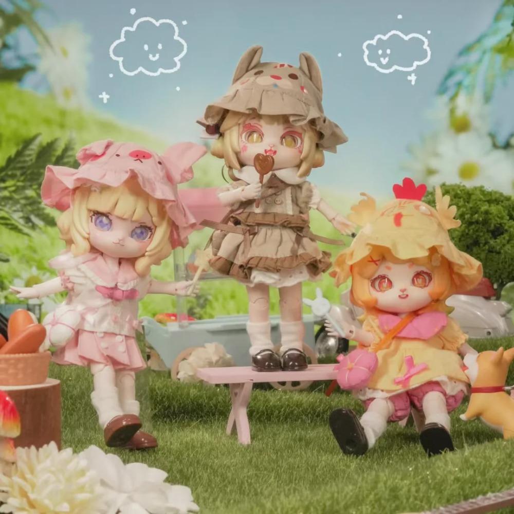 Come4free Half Seen Spring Preface Valentine's Day Baby Clothes Ob11 Doll 1/12 Bjd Bonnie Skirt Clothes (only Clothes)