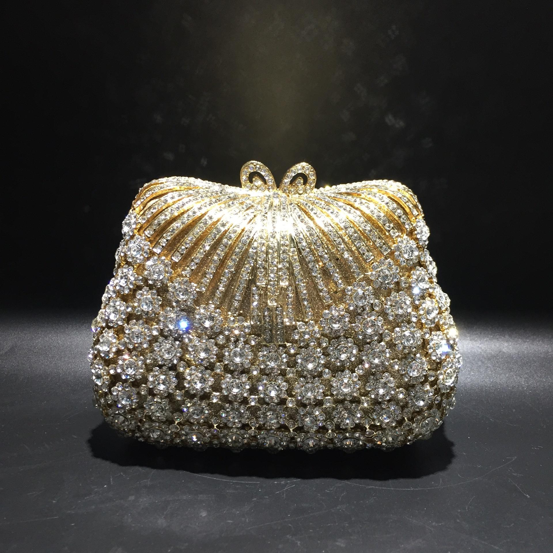 New dinner bag trendy rhinestone bag fashionable and high-end shoulder handbag women s bag