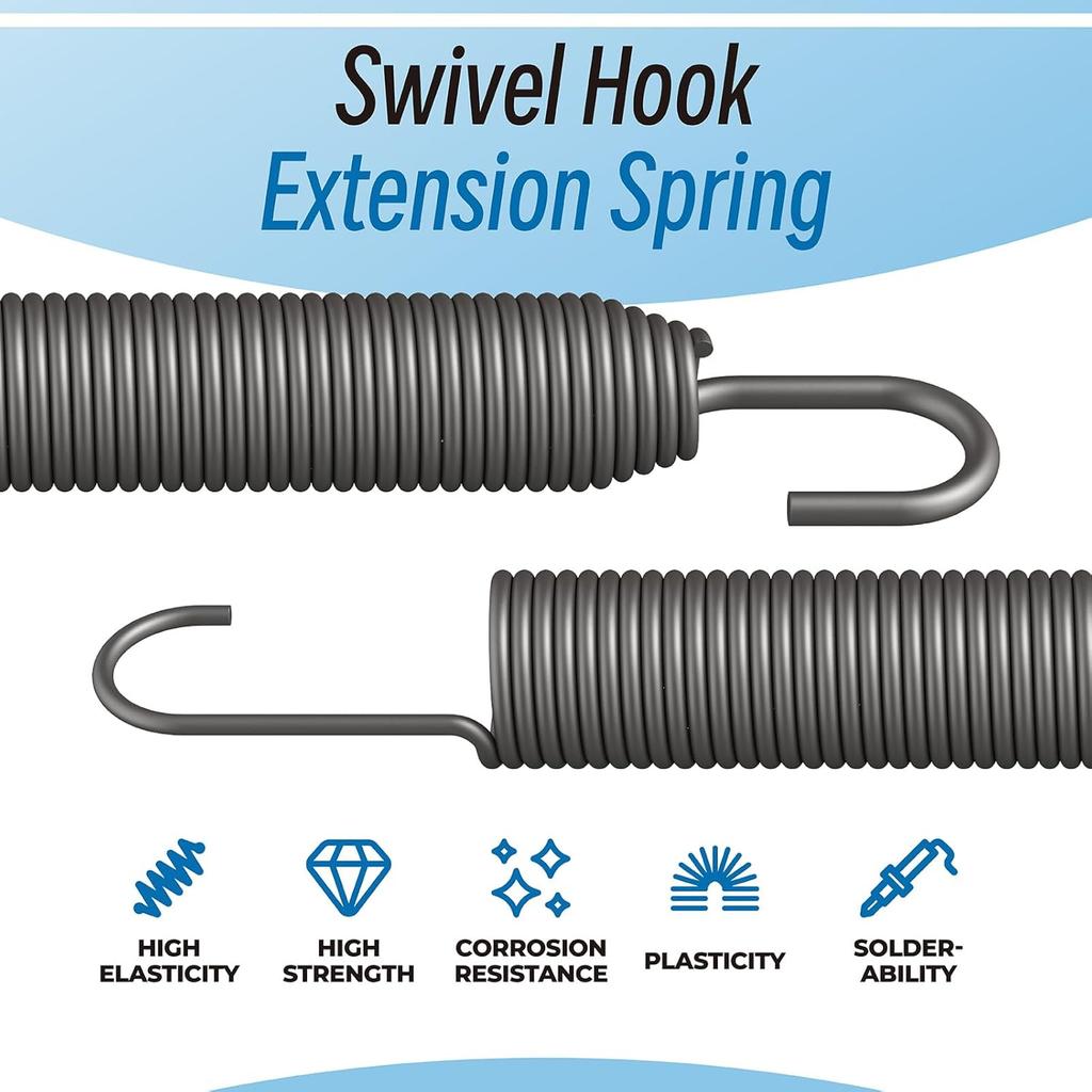 08300538 Swivel Hook Extension Spring, Snowblower Spring Compatible with Ariens SNO-Thro ST824E ST1027LE ST1130DLE ST924DLE Models