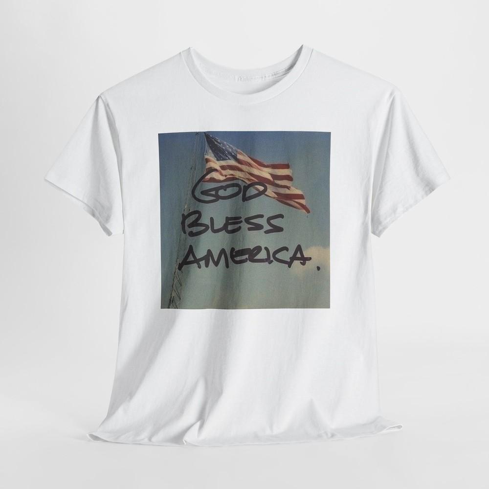 God Bless America Graphic T Shirt Unisex Heavy Cotton Tee Unisex T-Shirt XXXXL