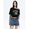 8Seconds Loose Fit Off-Shoulder Graphic T-Shirt Black