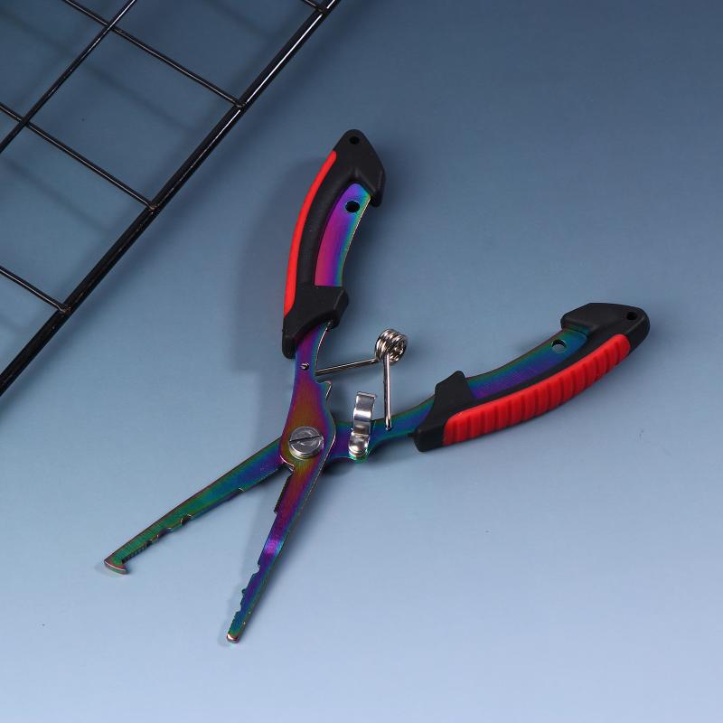 

Multifunctional Fishing Pliers Gripper Lure Pliers Hooks Pliers Portable Split Ring Opener Anti-Slip Fishing Line Cutter Tied