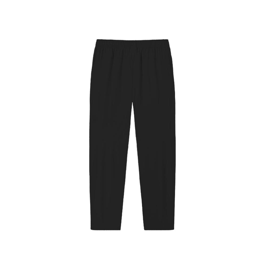 Anta Solid Color Mid-Rise Comfortable Breathable Versatile Straight-Leg Business Commuting Sports Casual Pants Men pants Basic-Black 152537501D-3