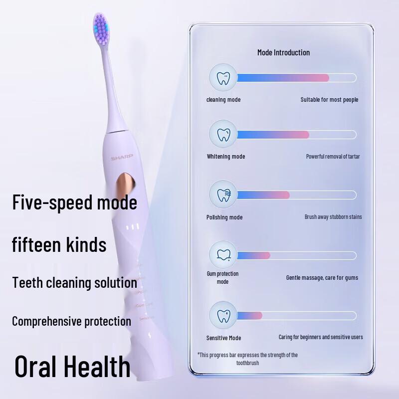 Sharp DO-ND68C Adult Sonic Electric Toothbrush