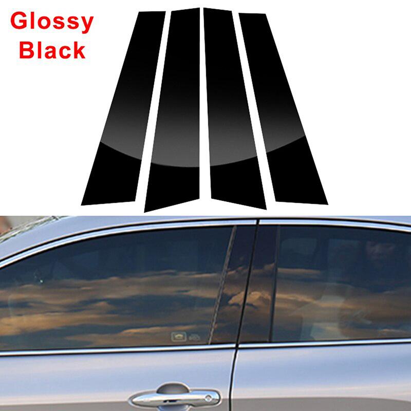 4Pcs Car Central Middle Column PC Window Trims Decoration B C Pillar Strip Car Good For VW Golf MK7 2013-2020