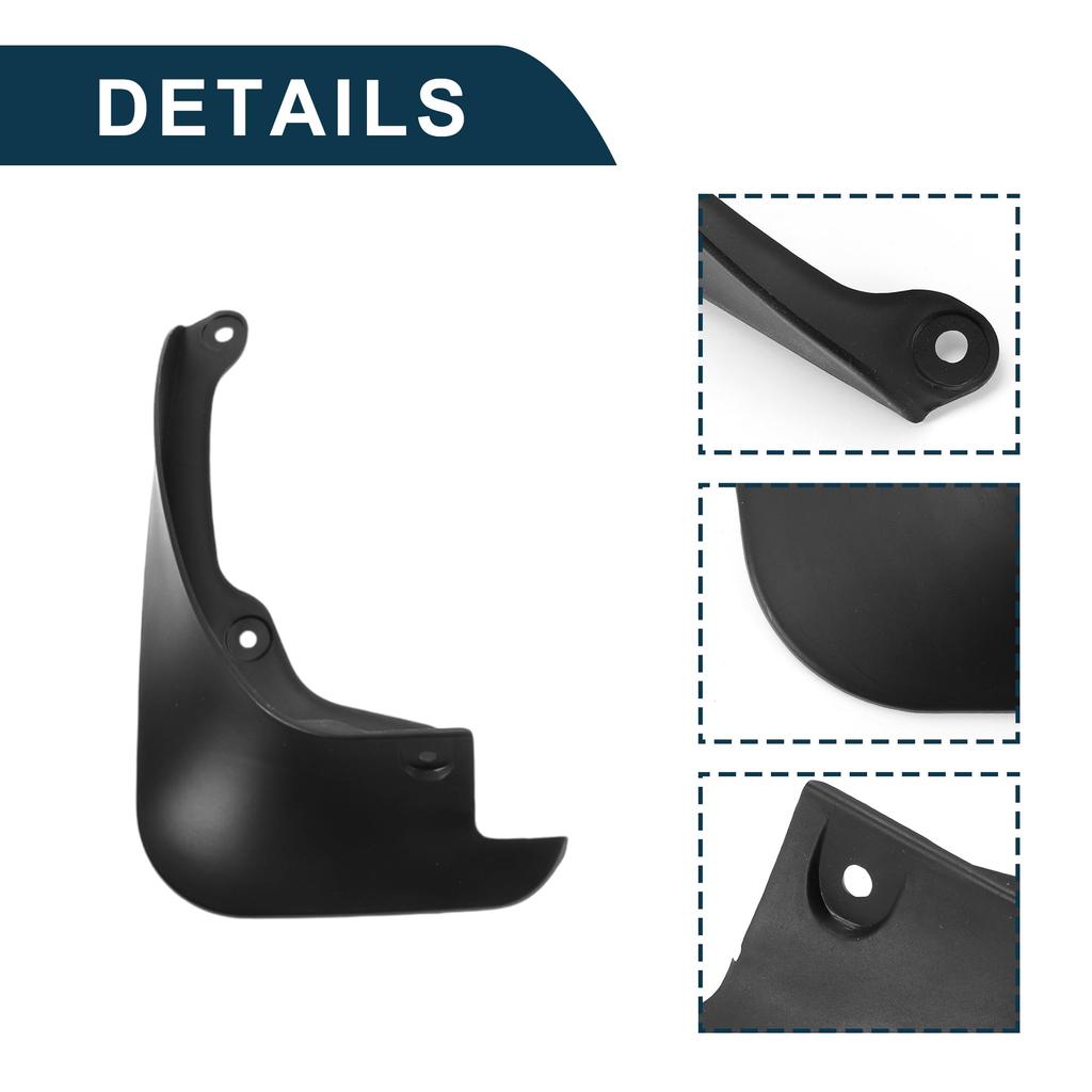 TUCKBOLD Front and Rear Mud Flaps with Mounts for Toyota Yaris 2006-2013