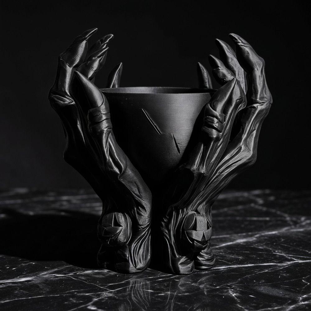 Gothic Style Storage Bowl Ornaments Desktop Decoration Creative Skeleton Claw Statue  Storage Box