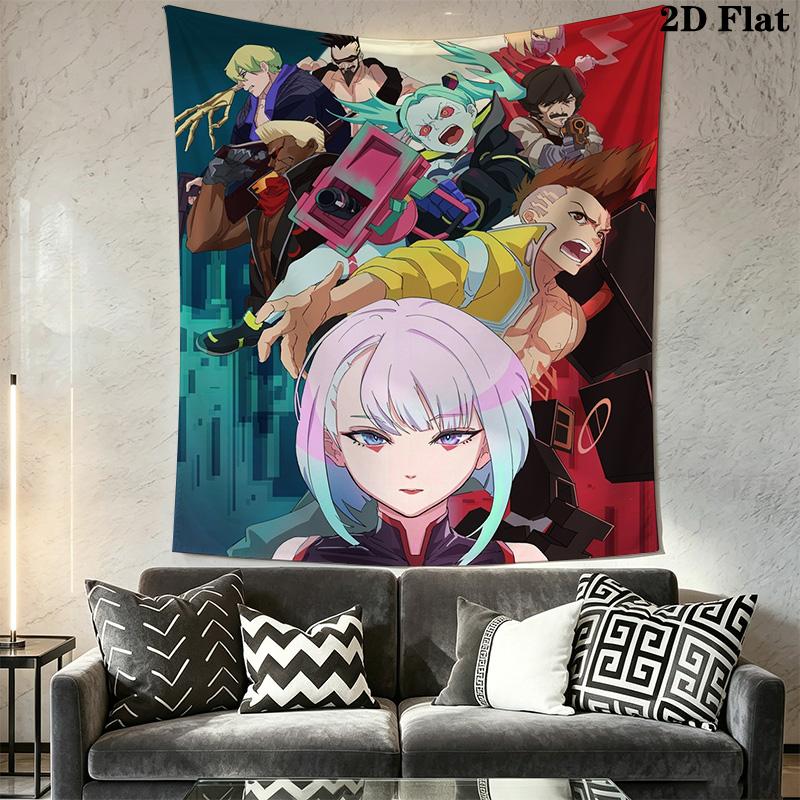 Cyberpunk EDCG Pattern Home Decor Tapestry, Wall Hanging, Decorative RV Wall Cloth.SGT0917465