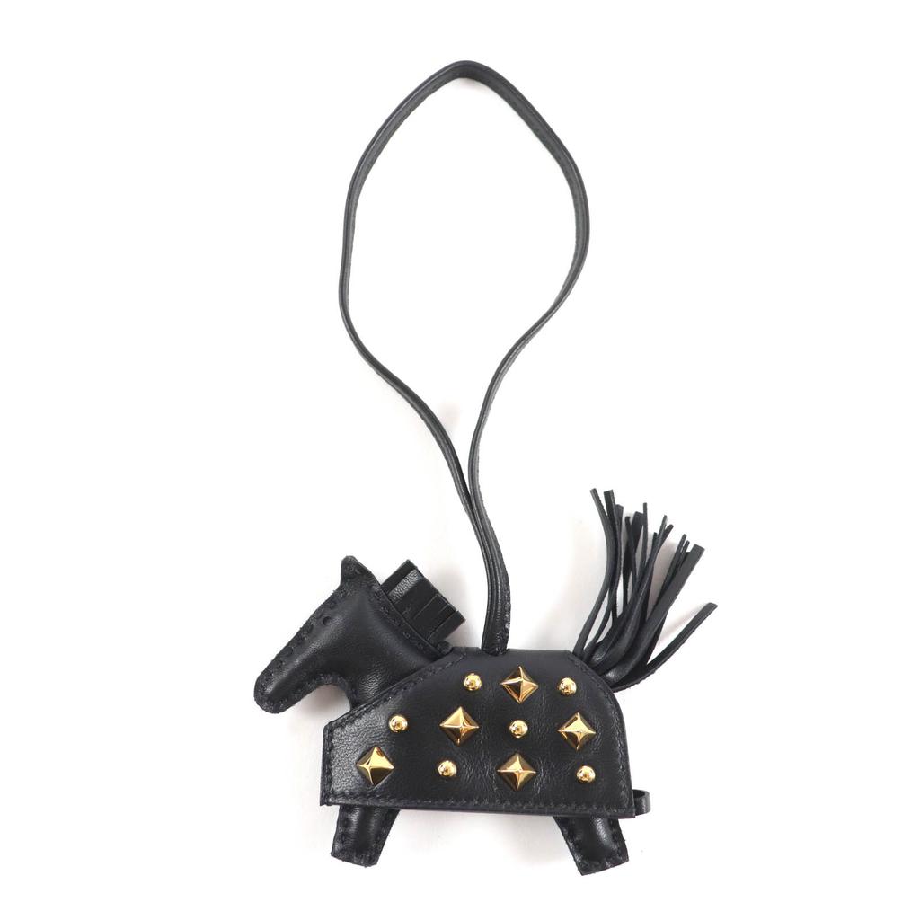 Pristine HERMES Bag charm Rodeo Robeo Rock PM With studs Anyo Miro Women Used