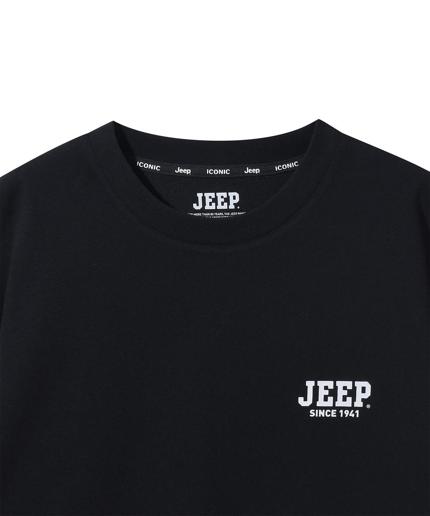 JEEP [2Pack] 170G Single Airgram Layered Short Sleeve T-Shirt (Jq5Tsu150Bk)