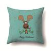 Christmas Series Polyester Pillows Santa Multi-platform Christmas Elk Pillow Cover