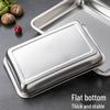 Mei Chu 304 Stainless Steel 40cm Deep Square Tray